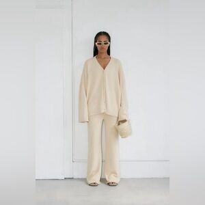 Boheme Goods cream knit pants size M/L